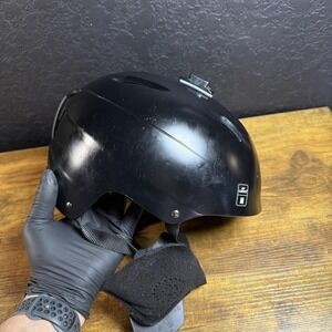 Giro Snowboard S5 Ski Helmet Adult Medium Black GoPro Mount Goggle Clip Safety